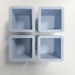 SILIKONEFORM FIRKANTET 6 x 6 CM DER ER 4 I EN PAKKE