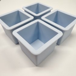 SILIKONEFORM FIRKANTET 6 x 6 CM DER ER 4 I EN PAKKE