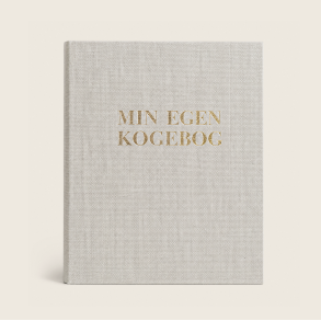 MIN EGEN KOGEBOG MED GR�T STOFOMSLAG