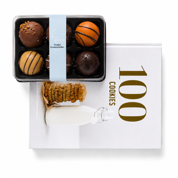 100 COOKIES + TR�FFEL-ROMKUGLER- �SKE 1 MED 6 FORSKELLIGE