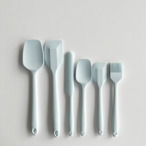 S�T MED KAGEREDSKABER I SILIKONE (6 dele)