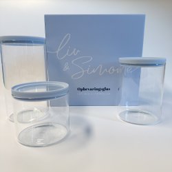 ST MED OPBEVARINGSGLAS I 3 STRRELSER